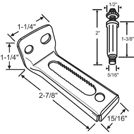 Strybuc Pivot Bracket 7-221A